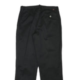 LEVI'S Mens Black Regular Fit Straight Trousers W30 L29 Cotton Blend Zip