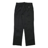 LEVI'S Mens Black Regular Fit Straight Trousers W30 L29 Cotton Blend Zip