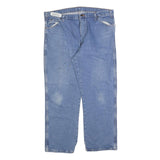 DICKIES Mens Relaxed Blue Denim Jeans W40 L30 Classic Cotton Blend Zip Pockets