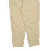 CERRUTI Womens Cotton Blend Beige Regular Fit Straight Leg Trousers W30 L26