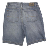 REUNION Mens Denim Blue Casual Shorts L W36 Cotton Blend Relaxed Fit