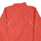 ADIDAS Womens Red Lightweight Sports Jacket L Polyester Plain Zip Activewear