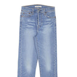 LEVI'S Womens Regular Blue Denim Medium Fit Jeans W24 L25 Classic Cotton Blend