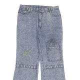 Womens Relaxed Blue Denim Cotton Blend Jeans W30 L28 Casual Zip Closure