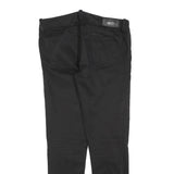 DIESEL Womens Cotton Blend Black Slim Skinny Trousers W32 L26 Zip Closure