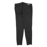 DIESEL Womens Cotton Blend Black Slim Skinny Trousers W32 L26 Zip Closure