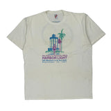 San Pedro & Peninsula Ymca Harbor Light Half Marathon & 5K Run/Walk Jerzees Single Stitch T-Shirt - XL White Cotton