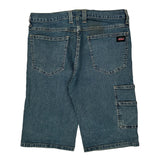 Dickies Denim Shorts - 32W 12L Blue Cotton