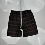 Patagonia Checked Shorts - 32W 8L Gray Cotton Blend