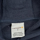 Age 7 Carhartt Hoodie - Small Navy Cotton