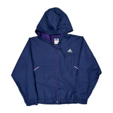 Adidas Windbreaker - Medium Blue Polyester