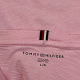 Tommy Hilfiger Long Sleeve T-Shirt - Large Pink Cotton