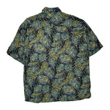Campia Hawaiian Shirt - Large Green Viscose