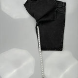 550 Orange Tab Levis Denim Shorts - 32W 9L Black Cotton