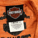 Legendary Harley Davidson Graphic Tank Top - XL Orange Polyester