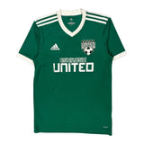 Oshkosh United Adidas Football Soccer Jersey - Small White Polyester