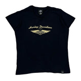 Harley Davidson Graphic T-Shirt - XL Black Cotton
