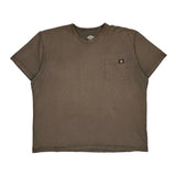 Dickies T-Shirt - 2XL Brown Cotton