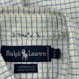 Ralph Lauren Checked Shirt - Medium Blue Cotton