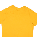REEBOK Mens Yellow Graphic T-Shirt 2XL Short Sleeve Crew Neck Cotton Blend