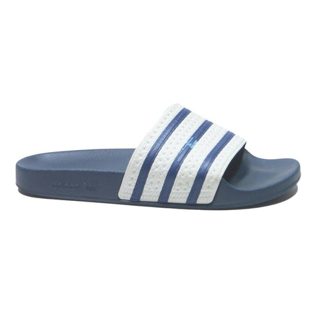 ADIDAS Adilette Mens Blue White Slider Footwear Polyester UK 10 Comfort Casual