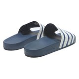 ADIDAS Adilette Mens Blue White Slider Footwear Polyester UK 10 Comfort Casual