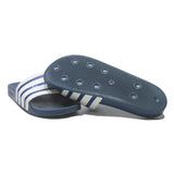 ADIDAS Adilette Mens Blue White Slider Footwear Polyester UK 10 Comfort Casual