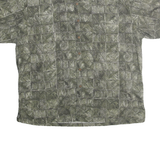 COOKE STREET Mens Green Cotton Casual Shirt XL Printed Relaxed Fit Hawaiian