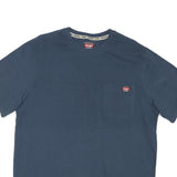 WRANGLER Mens Blue Pocket T-Shirt L Short Sleeve Crew Neck Classic Cotton Blend