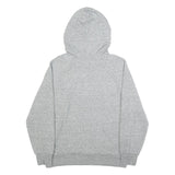 LEVI'S Womens Grey Hoodie S Cotton Blend Sweatshirt Casual Logo Pullover
