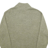 CHAPS Mens Green Jumper Pullover Plain Crew Neck Basic Knit L Stylish Casual