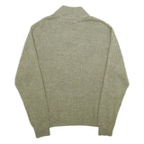 CHAPS Mens Green Jumper Pullover Plain Crew Neck Basic Knit L Stylish Casual