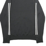 ADIDAS Mens Black White Athletic Jacket M Polyester Blend Zip Track Sportswear