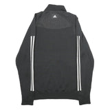 ADIDAS Mens Black White Athletic Jacket M Polyester Blend Zip Track Sportswear