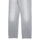 CARHARTT Mens Jeans Grey Regular Straight Denim Light W36 L34 Button Closure