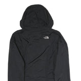 THE NORTH FACE Womens Black Outdoor Jacket S Polyester Zip Hooded Plain
