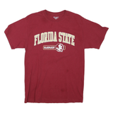 CHAMPION Mens Maroon Florida State Grandparent Graphic T-Shirt M Short Sleeve