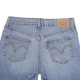 LEVI'S Womens Blue Denim Casual Shorts M W28 Cotton Classic Fit Button Closure