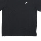 NIKE Mens Black Graphic T-Shirt XL Short Sleeve Crew Neck Casual Cotton