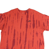 NIKE Mens Red & Maroon Tie Dye T-Shirt XL Short Sleeve Crew Neck Logo
