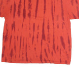 NIKE Mens Red & Maroon Tie Dye T-Shirt XL Short Sleeve Crew Neck Logo