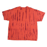 NIKE Mens Red & Maroon Tie Dye T-Shirt XL Short Sleeve Crew Neck Logo