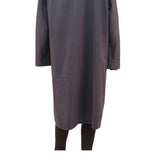 BARSTONS Womens Navy Blue Button Cotton Blend Long Sleeve Classic Jacket L