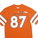 NFL Mens Orange Denver Broncos 87 Decker Graphic T-Shirt M Short Sleeve Crew