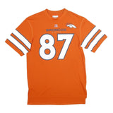 NFL Mens Orange Denver Broncos 87 Decker Graphic T-Shirt M Short Sleeve Crew
