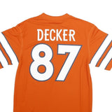 NFL Mens Orange Denver Broncos 87 Decker Graphic T-Shirt M Short Sleeve Crew