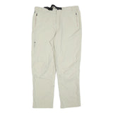ODLO Mens Polyester Blend Cream Regular Fit Straight Leg Trousers W36 L32