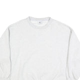 ADIDAS Womens Grey Cotton Blend Crew Neck Sweatshirt XL Casual Pullover