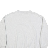 ADIDAS Womens Grey Cotton Blend Crew Neck Sweatshirt XL Casual Pullover