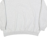 ADIDAS Womens Grey Cotton Blend Crew Neck Sweatshirt XL Casual Pullover